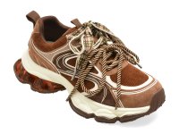 Pantofi sport GRYXX maro 6130 din material textil si piele naturala - 1