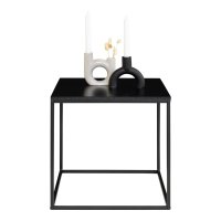 Măsuță Laterală Vita, Neagră, 45x45x45 cm - Design Modern și Versatil - 1