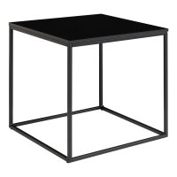 Măsuță Laterală Vita, Neagră, 45x45x45 cm - Design Modern și Versatil - 4