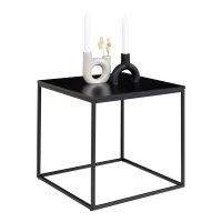 Măsuță Laterală Vita, Neagră, 45x45x45 cm - Design Modern și Versatil - 5