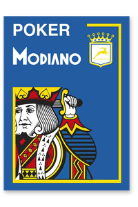 Carti de joc Modiano POKER 4 Jumbo Cristallo - 100% Plastic - 1