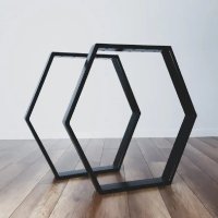 Set 2 Picioare Masă Metal, 80x70 cm - 1