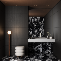 Gresie portelanata Eagle Black 60 x 120 cm lucioasa pentru interior si exterior - 2