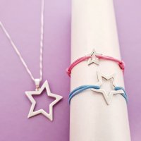 Set Mama si Copii cu Lantisor si Bratari Stelute - Argint 925 - 1