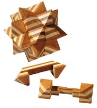 Puzzle 3D Apollo din Bambus - 1