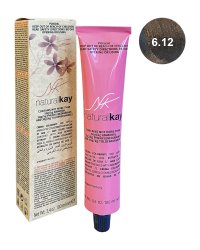 Vopsea vegana Natural Kay 6.12 Perluta Blond Intunecat, 100ml - 1