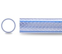 Furtun PVC transparent pentru apa, 1 inch (25 mm), 50 m, cu insertie textila - 2
