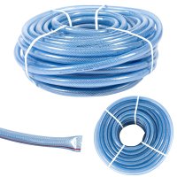 Furtun PVC transparent pentru apa, 1 inch (25 mm), 50 m, cu insertie textila - 1