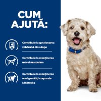 HILL'S Prescription Diet w/d Diabetes Care pentru Câini cu Pui, 1.5kg - Hrană Uscată pentru Afecțiuni Metabolice - 7