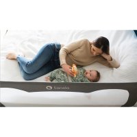Bariera protectie pat Hanna 150x66 cm gri Lionelo - 3