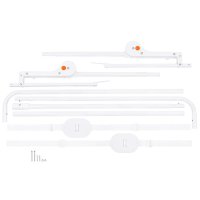 Bariera protectie pat Hanna 150x66 cm gri Lionelo - 7