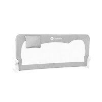 Bariera protectie pat Hanna 150x66 cm gri Lionelo - 11