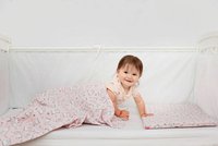 Lenjerie pentru pat copii 3 piese Baby Bear Roz KidsDecor din bumbac 60x120 cm 75x100 cm - 3