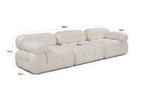 Canapea 3 locuri Bubble Alb - 18