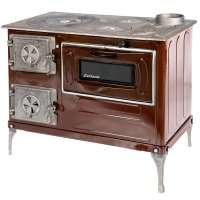 Soba pe lemne Fantazia 6.7 kW cu plita si cuptor, evacuare dreapta - 1