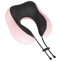 Perna de calatorie Rebel Active RBA-5003-PK, cu spuma cu memorie, roz - 1