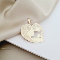 Pandantiv Inima - Mama si Fiica - Aur 14k - 1