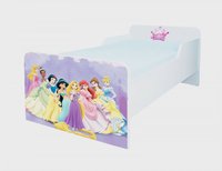 Pat pentru copii Printese cu saltea, dimensiuni 160x80cm, pentru varsta 2-12 ani - 1