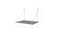 Birou Suspendat Tuna Nuc 70x50x50 cm - Design Elegant si Funcționalitate - 4