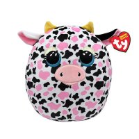 Ty Squishy Beanies Milkshake, vacuta de plus multicolora, 22 cm - 1