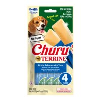 INABA Churu Terrine Medium M Somon si Ton pentru Caini 60g - 1