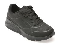 Pantofi sport SKECHERS UNO LITE negri din piele ecologica pentru baieti - 1