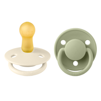 Set 2 suzete Bibs de lux Latex tetina rotunda 6 luni + IvorySage - 3