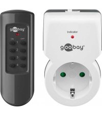 Kit priza cu telecomanda 30m 5A 1100W Goobay - 1