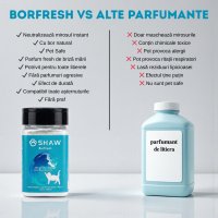 SHAW Borfresh - Odorizant Natural pentru Litieră Pisici, 1 Bucata - 6