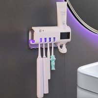 Dozator solar de pasta de dinti cu sterilizator UV pentru periute - 1