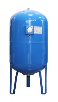 Vas expansiune pentru hidrofor Fornello 100 litri, vertical, cu picioare si manometru, culoare albastru, presiune maxima 10 bar, membrana EPDM - 1