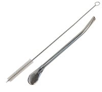 Bombilla Metalica cu Perie de Curatare - Ideal pentru Ceaiul Mate - 1