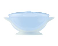 Set castronel cu ventuza capac si lingurita KikkaBoo Feedy Blue - 4