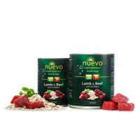 NUEVO Conserve Umidă pentru Câini Senior cu Miel, Vită și Fulgi de Ovăz, 400g, XS-XL - 2