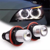 Set 2 LED-uri Marker Techstar® Angel Eyes, 5W, BMW E39,E61,E63,E65,X5, 6500K, Aluminiu - 3