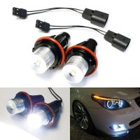 Set 2 LED-uri Marker Techstar® Angel Eyes, 5W, BMW E39,E61,E63,E65,X5, 6500K, Aluminiu - 5