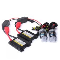 Set 2 becuri Xenon HID H7, 6000K, cu balast Slim Premium, 12V, 35W, alb-rece - 1