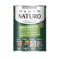 NATURO Grain Free, XS-L, Rață și Legume, conservă hrană umedă fără cereale câini, (în sos), 390g - 2
