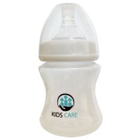 Biberon Natural 130 ml cu tetina din silicon Kidscare - 2