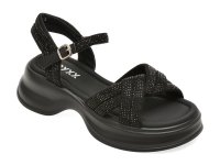 Sandale GRYXX negre, 8826, din material textil - 1