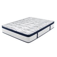 Saltea Ideal Sleep HOTEL SERIES CALIFORNIA LUX MEMORY, Arcuri Bonell, spumă poliuretanică elastică, spumă cu memorie, husă cu aerisire optimă, superortopedică, Grosime 28 cm - 1