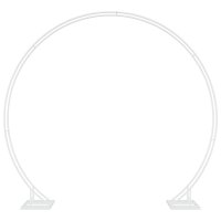 Arc de nunta Alb din Otel - 220 x 45 x 200 cm - 2