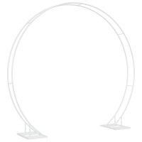 Arc de nunta Alb din Otel - 220 x 45 x 200 cm - 5
