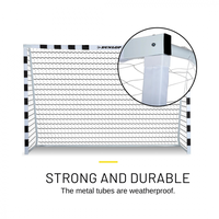 Poarta de fotbal Dunlop, 300 x 200 x 90 cm, cu cadru metalic - 5