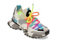 Pantofi sport SELECTION KIDS albi, 18159T, din material textil - 1