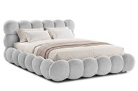 Pat Tapițat BUMBLE, cu somieră rabatabilă și ladă de depozitare - 1