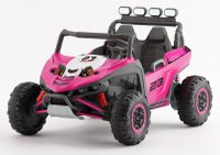 UTV electric pentru copii, Kinderauto Arrow Dune-Buggy, 220W, 12V, roti EVA, 2 locuri, premium, roz - 1