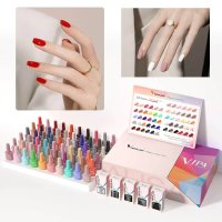 Kit oja semipermanenta Venalisa VIP 4, 60 culori, +Primer+ Base Coat + 3x Top Coat+ catalog culori si transport gratuit - VIP4-KIT - 3