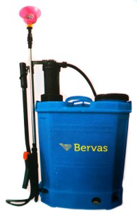 Pompa de stropit Bervas B7487, 16 L, electrica si manuala, baterie 12 V 8 Ah - 1