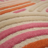 Covor Spiral Shaped Wool Roz 160x230 cm de la Flair Rugs - 3